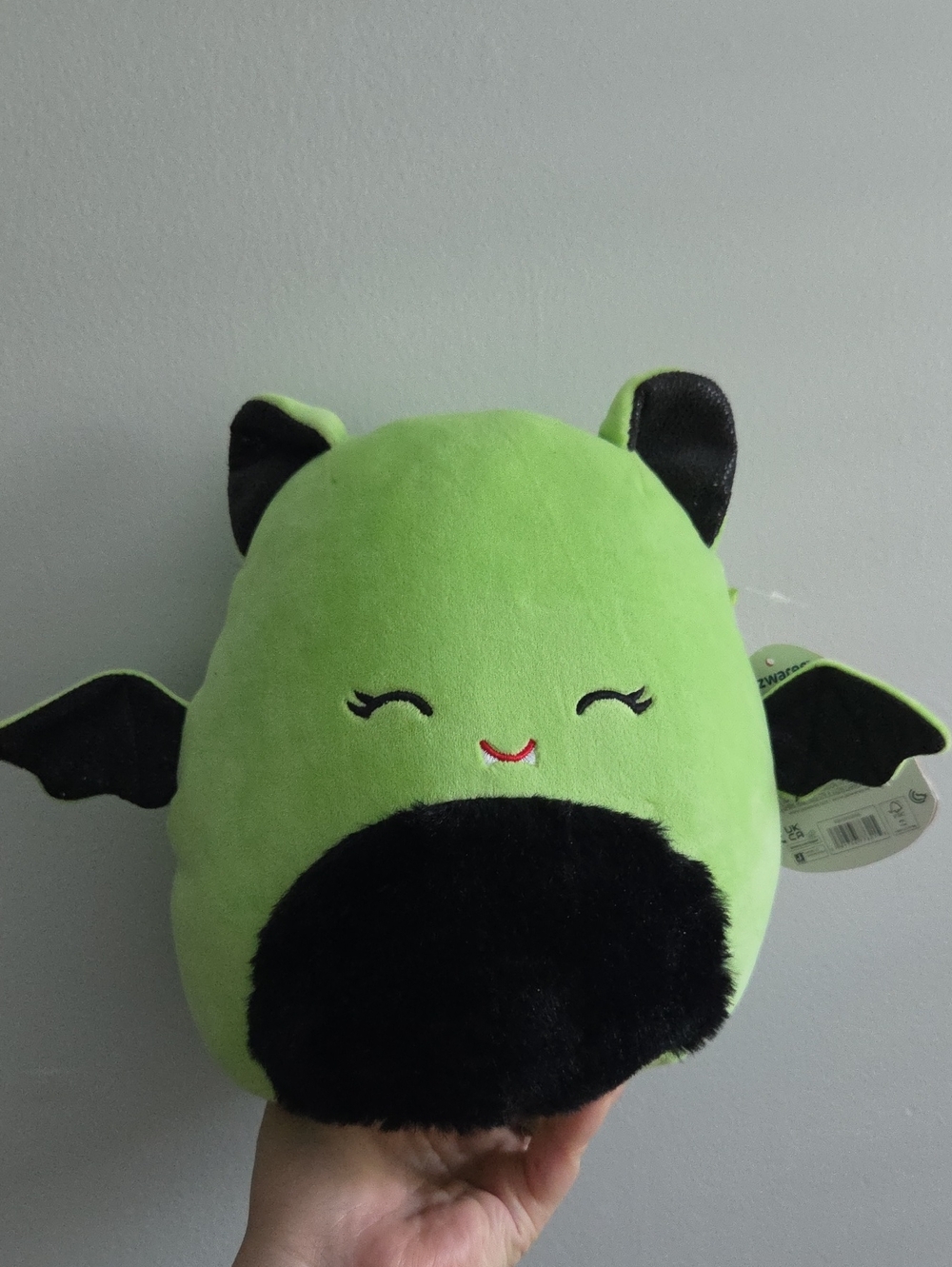 Squishmallows Green and Black Leap Plush Buddy